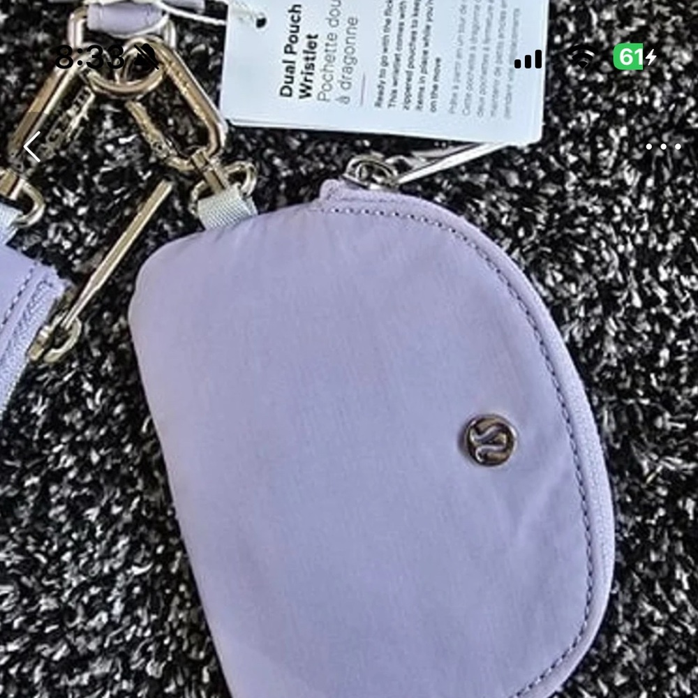 Lululemon Lavender Dual Pouch Wristlet - Picture 10 of 11